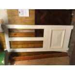 Victorian style painted pine 2 pane glass facility exterior door in primer finish H: 211 W: 91 cm