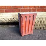 Late 19thC terracotta column corbel L : 40 cm,