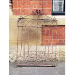 Victorian iron garden gate with decorative scrollwork H: 125 W: 88 cm