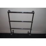 Contemporary chrome towel rail