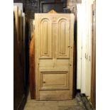 Victorian pine 2 over 1 panelled exterior door with arched detail H: 197 W: 86 cm