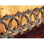 Victorian decorative cast iron railing in a hoop design H: 67 W: 1200