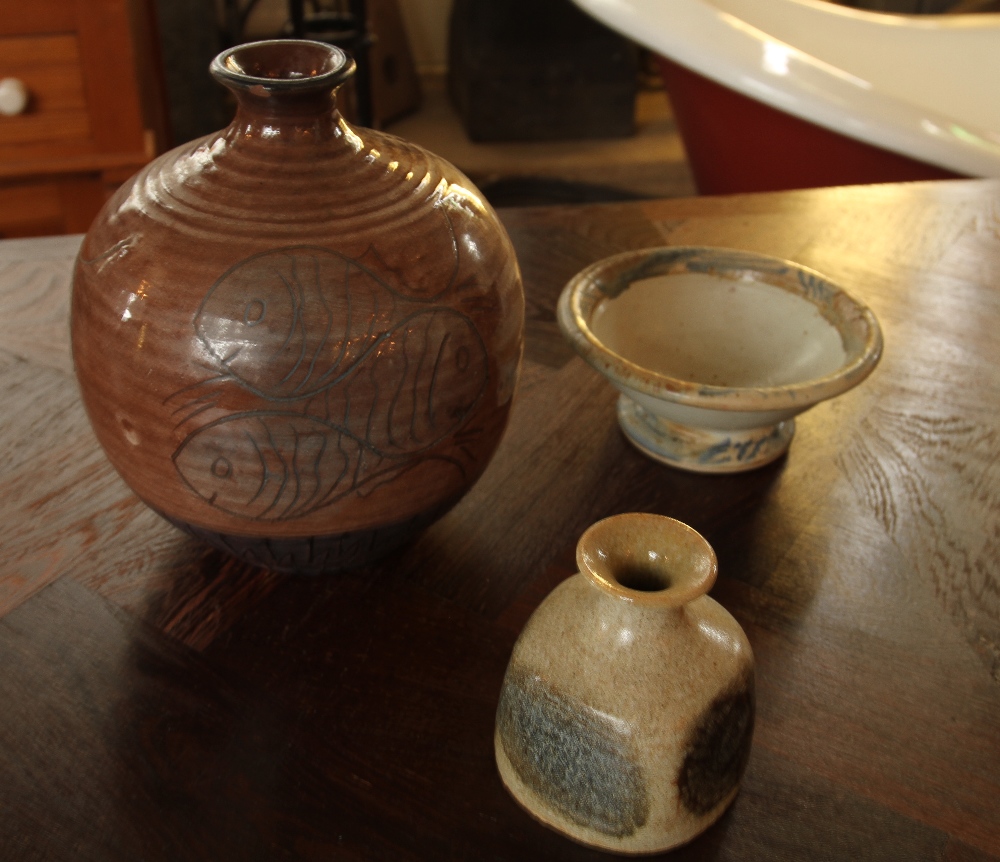 Mid Century studio ceramics of a bowl,