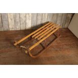 Vintage beech wood sled,