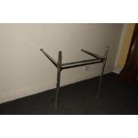 Art Deco chrome floor standing sink stand H: 70 W: 65 cm