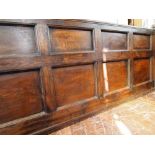 Oak dado height panelling H: 83 W: 213 cm