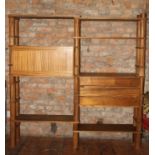 Mid Century teak shelving and storage unit with screw together function H : 172 L : 172 cm