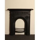 Victorian cast iron combination fireplace coming with flower,