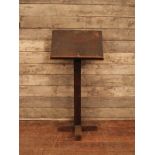 Victorian style stained pitch pine lectern,