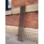 Victorian cast iron decorative grill panel 122 x 22 cm