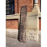 Victorian wrought tall lattice grill in a distressed finish H: 146 W: 28 cm