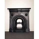 Victorian cast iron arched combination fireplace H: 108 W: 105 cm