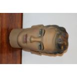 Mid Century Italian plaster millinery head of a male with a thick head of hair