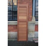 Contemporary teak 2 panel interior doors H: 217 W: 62 cm (6 items)