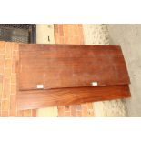 Mahogany shelves 145 x 59 cm (2 items)