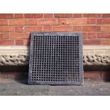 Victorian cast iron in a grid formation design 61 x 61 cm (3 items)