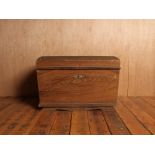 19thC German pine blanket box in a decorative paint finish H : 84 L : 89 cm