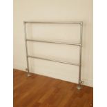 Vintage chrome towel rail H: 100 cm