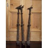 48 Victorian cast iron decorative balusters