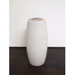Contemporary glass cylinder shade in a frosted finish H: 26 cm