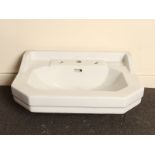 Art Deco porcelain large sink H: 26 W: 65 cm