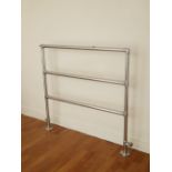 Vintage chrome towel rail H: 100 cm