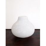 Two contemporary frosted glass belly shaped shade by Christopher Wray Lighting Birmingham H: 21 cm