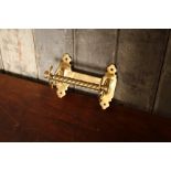 Victorian style brass toilet roll holder with rope design