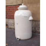 Glazed water container with cover and spout hole H : 85 cm