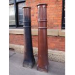 Victorian salt glazed tall boy chimney pot H: 182 cm