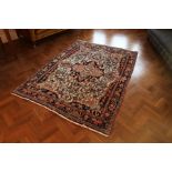 Antique Persian Bakhtiar rug,