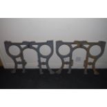 Victorian cast iron sink brackets in grey H: 58 W: 74 (7 items)