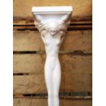 Victorian style plaster lady corbels H : 46 W : 14 cm