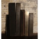 6 assorted cast iron fire mantle shelves