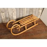 Vintage beech wood sled,