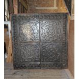 Set of American tin ceiling tiles H : 62 cm L: 62 cm