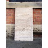 Contemporary travertine slabs in light tan and beige colour (13 items)