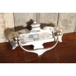 Victorian style chrome letterbox with clapper 17 x 27 cm