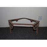 Victorian decorative cast iron sink stand H: 26 W: 53 cm