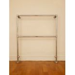 Vintage chrome towel rail H: 95 W: 85 cm