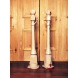 Victorian style aluminium painted newel post H: 105 W: 16 cm