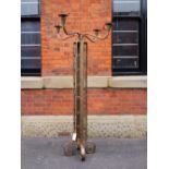 Large floor standing 4 armed metal lamp,