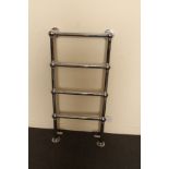 Antique style chrome Colossus 4 section towel rail H: 130 W: 65 cm