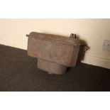 Victorian cast iron high level cistern H: 28 W: 46 cm