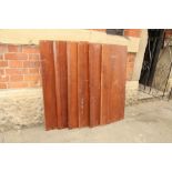 Mahogany shelves 105 x 44 cm (6 items)