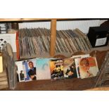 A quantity of 245 12" vinyl record albums from various genres of music dating between the 60's -