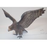 Antique cold painted bronze eagle A/F,