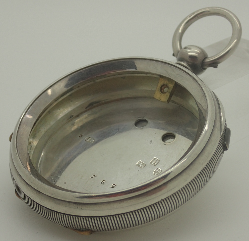 Sterling silver Chester hallmarked 1887 pocket watch case