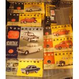 Twelve Vanguards 1/43 scale cars including VA1007 Ford Anglia Mally and HB1002 Heartbeat twin set