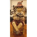 Resin First Walker chair with Pinocchio and Jiminy Cricket